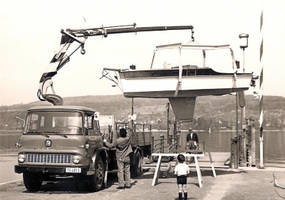 erster Kranwagen auf Bedford Chassis