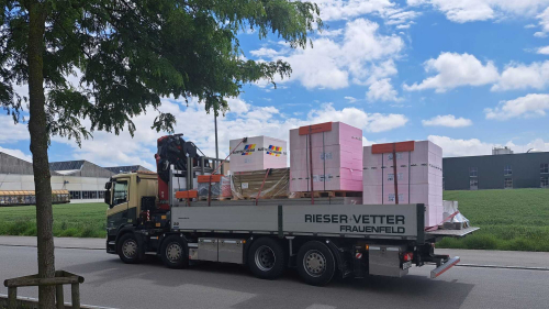 Auslieferung Baustelle